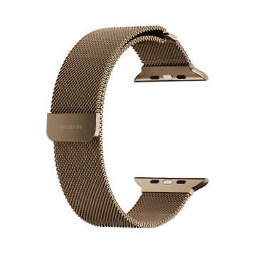 MAGEASY Milanese 米蘭不鏽鋼磁扣錶環 40/41/42mm  金色  1個  Apple Watch S4~S10