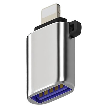 Neon 台灣霓虹 Lightning USB 3.0 OTG 轉接頭 適用於多種USB設備  32mm  銀色  1個