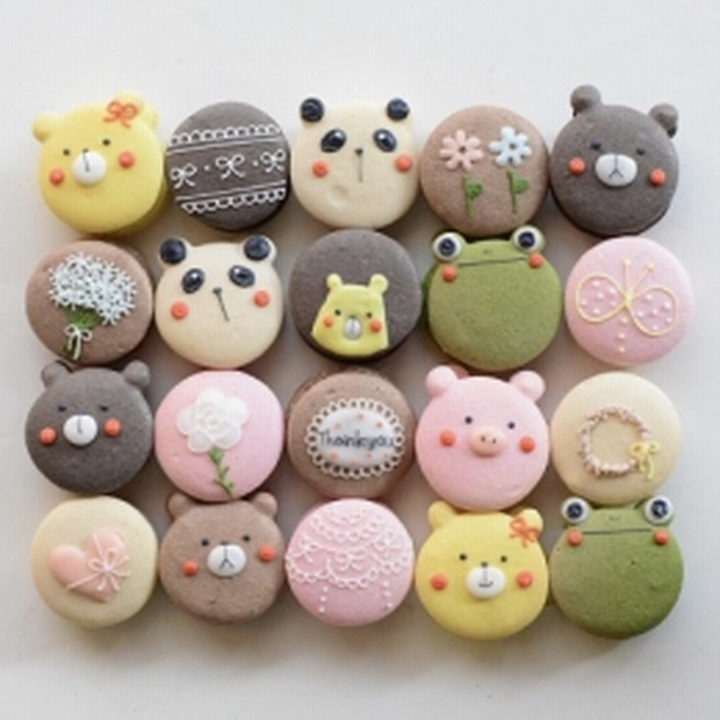 手描きイラスト入りマカロン個セット ご褒美スイーツや贈り物に 通販 Lineポイント最大1 0 Get Lineショッピング