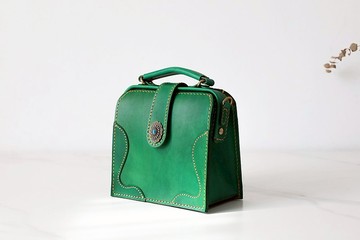 【切線派】复古公文医生包斜挎包 小方包女包中号