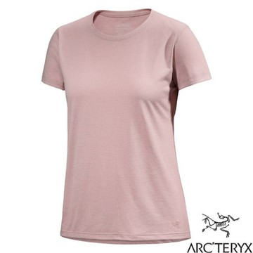 【ARCTERYX 始祖鳥】女 Taema 吸濕排汗快乾短袖圓領衫.T恤.休閒上衣_X000007309-30802 野玫瑰雜粉