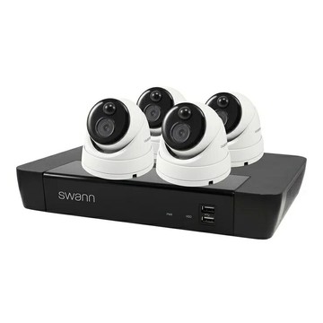 Swann 4K 半球型IP攝影機 X 4 + 8通道NVR套裝 2TB HDD