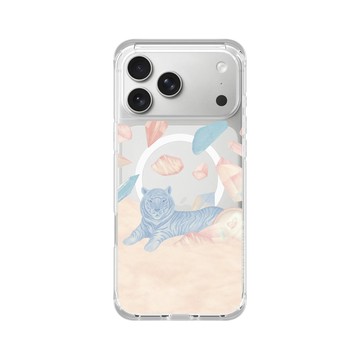 iPhone 17 Pro Max ClearX (MagSafe 兼容) 晶透白 - 欣蒂小姐 Miss Cyndi - 夢裡的老虎