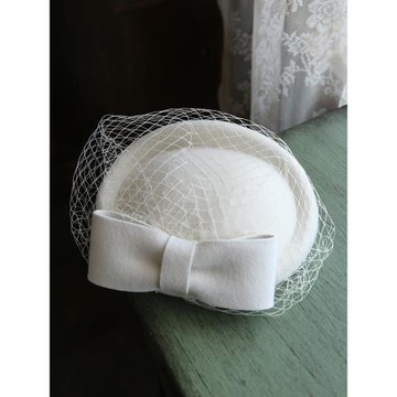 法式帽子女復古赫本網紗小禮服帽女英倫名媛旗袍婚紗派對禮服頭飾