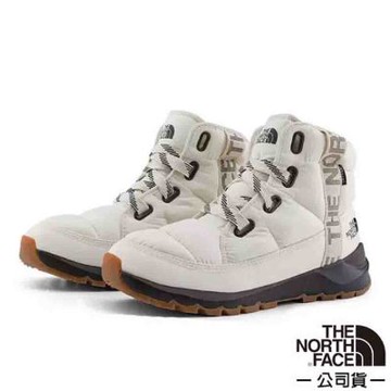 【The North Face】女 THERMOBALL Lace Up Luxe 機能保暖防水靴.冬季保暖戶外中筒鞋/ 817W-Q4C 米白色
