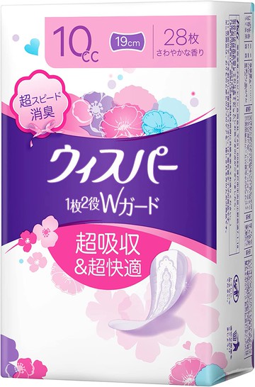 P&G Japan Whisper 2 in 1 Double Guard Women\'s Absorbent Care 10cc Discharge & Moisture Care Panty Li