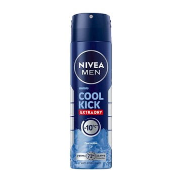 NIVEA 妮維雅 瞬間酷涼系列 男士止汗爽身噴霧 舒活麝香 48小時止汗抑味  150ml  1瓶