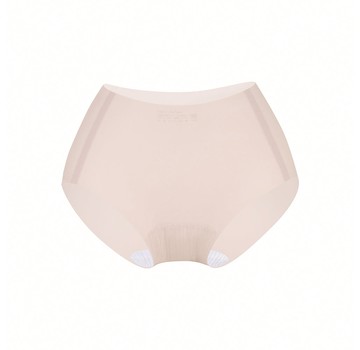 【肌呼無感】輕透抗菌無痕內褲-中腰 - L / 裸沙膚