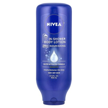 Nivea, 淋浴中身體乳，13.5 液量盎司（400 毫升）