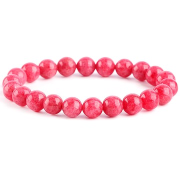 【藏寶】天然薔薇石/薔薇輝石水晶手鍊/水晶手串