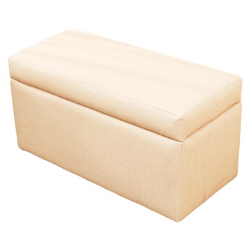 BuyJM MIT耐磨貓抓皮掀蓋收納椅凳 寬64公分  米黃色  1個