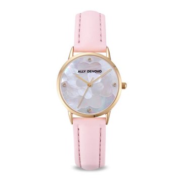 ALLY DENOVO 甜粉山茶花糖風格琉璃腕錶(AS5010.7)