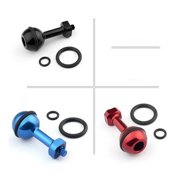 適用GOPRO全系列鋁合金配件 小蟻/山狗/GitUp潛水攝影支架 球頭座