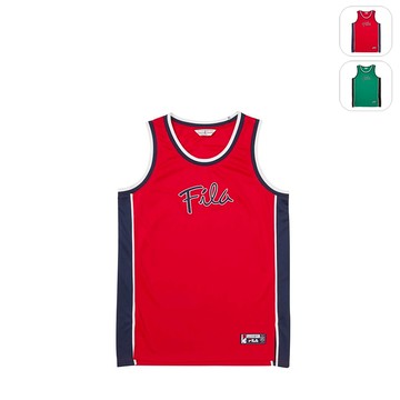 【FILA】中性 單穿背心-紅色 1TEY-1400-RD