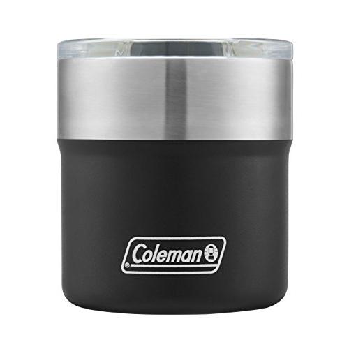 Coleman Sundowner Insulated Stainless Steel Rocks Glass with Slidable Lid,