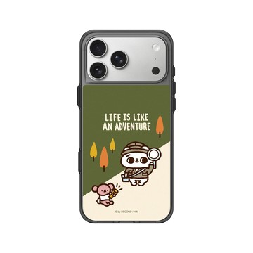 iPhone 17 Pro Max Clear (相機按鈕) 酷墨灰 - 爽爽貓 Song Song Meow by SECOND - 冒險爽爽貓