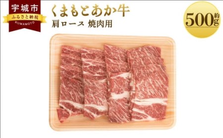 くまもとあか牛 肩ロース 焼肉用 約500g×1パック 和牛 牛肉