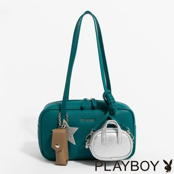 PLAYBOY - 肩背包  Sophisticated系列 - 綠色