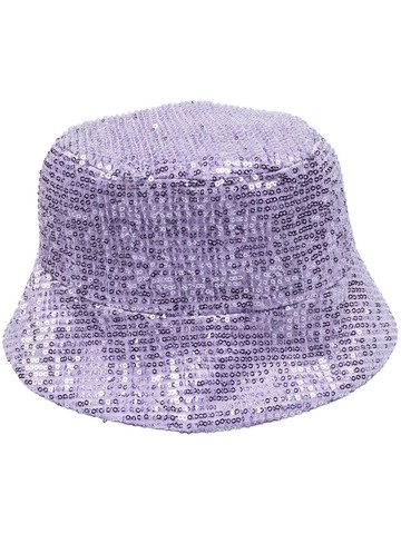 Dorothee Schumacher - sequin embellished bucket hat - women - Polyester - OS - Purple