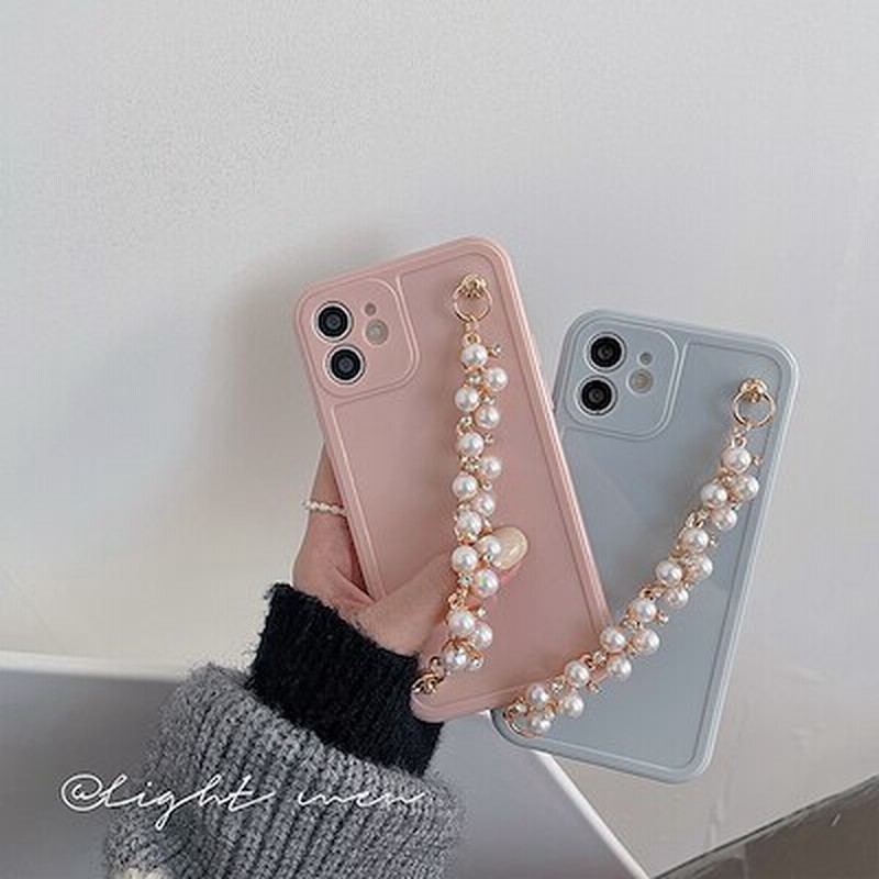 スマホケースiphoneケースパールラインストーンチェーンはapple12日本と韓国のiphone1 通販 Lineポイント最大5 0 Get Lineショッピング