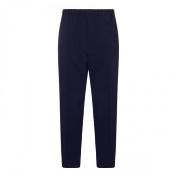 Jil Sander - Navy Blue Cotton Trousers 50