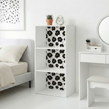 TRON 三層空櫃 平塗手繪花卉-2 台灣製 書櫃 空櫃 收納櫃 置物櫃 展示櫃 三層櫃