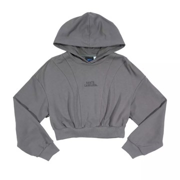 NCAA 帽T 深灰 北卡 短版 長袖 女 7552112010