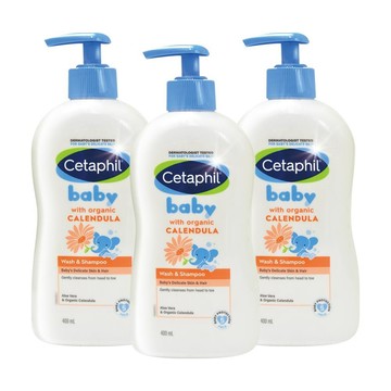 Cetaphil Baby舒緩洗髮沐浴露 400ml/瓶 (3瓶)