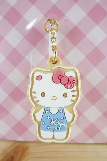 【震撼精品百貨】Hello Kitty 凱蒂貓~KITTY耳機防塵塞-藍衣服站姿