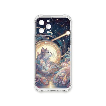 iPhone 13 Pro Max 殼 TRON IPhone 13 PRO MAX 夏夜流星與貓 四角防摔殼 手機殼