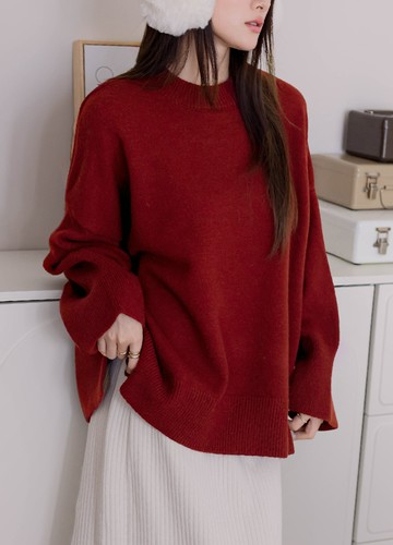 柔霧感長版毛衣