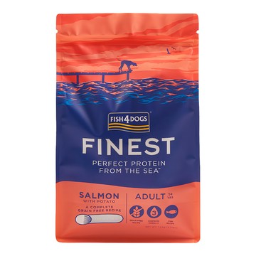 FISH4DOGS 成犬用 無穀低敏乾飼料  挪威鮭魚  1500g  1袋
