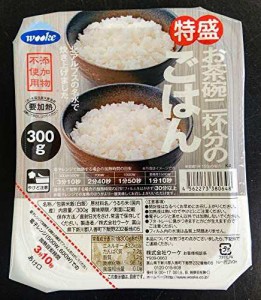 ウーケ ふんわりごはん 特盛り国内産100% 300g×24個