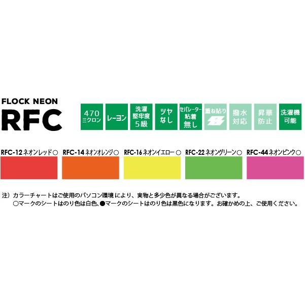 [在庫限り廃番] フロッキーネオン RFC 380mm×10mロール カッティング用アイロンシート RFC-Z ステカSV-15 CE7000-40対応プリント