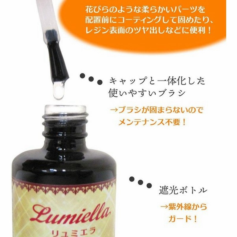 リュミエラレジン液 Uvクラフトレジン液 ブラシ付きレジン液 10ｇ コーティング 仕上げ ツヤ出し 通販 Lineポイント最大get Lineショッピング