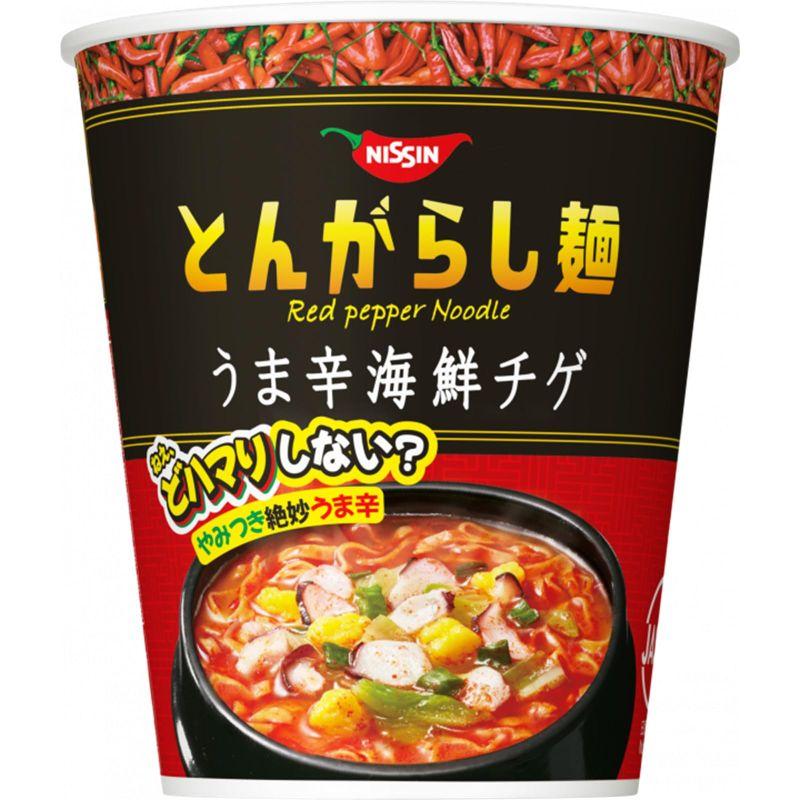 日清食品 日清のとんがらし麺 うま辛海鮮チゲ 63g×12個