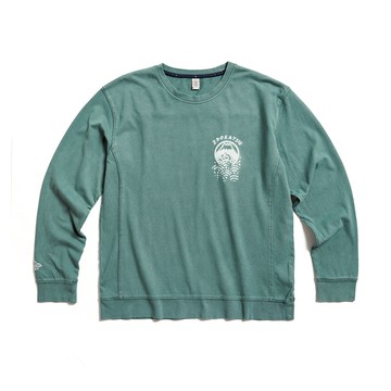 江戶勝｜INDIGO｜男裝｜浮世浪花印花藍染長袖T恤