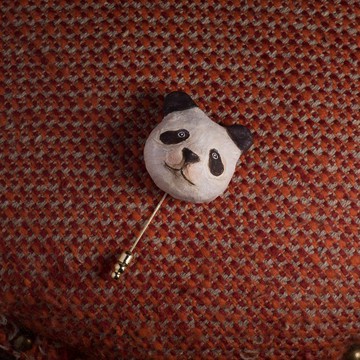 熊貓胸針 / 動物心口針