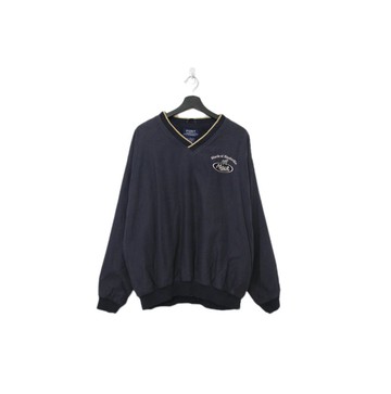 Back to Green- 防風套頭罩衫 v領 深色 f-04//vintage