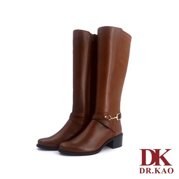 【DK氣墊鞋】經典摩登女郎真皮長靴 71-4364-80 咖啡
