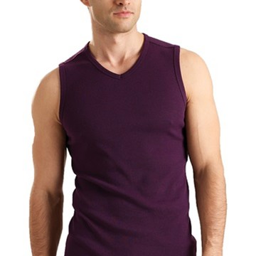 豪門PROMAN 3件組台灣製時尚羅紋彩色無袖活力寬肩背心(隨機取色)