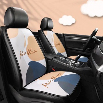 ☆精選好物汽車坐墊汽車坐墊單座單片三件套四季通用車墊透氣卡通可愛女座墊子網紅款 雙11全館免運