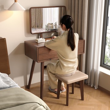 【臺灣公司 可打統編】免運 梳妝臺 化妝桌 新中式梳妝臺實木化妝臺臥室小型2025新款現代簡約風化妝柜化妝桌 可開發票 全館五折 工廠現貨直銷 新品特價 z10075