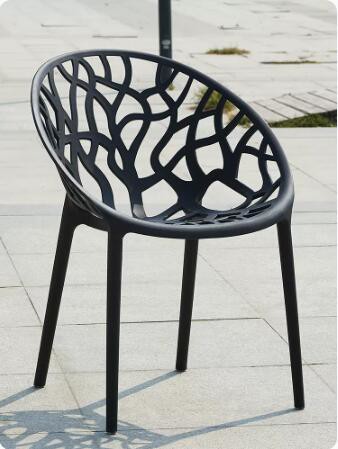 北歐現代簡約扶手靠背餐椅 ins創意家居風休閒鏤空工業風椅子