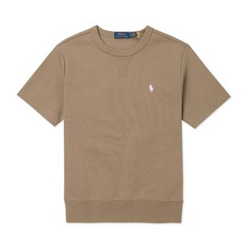 Polo Ralph Lauren RL 熱銷刺繡小馬短袖大學T恤 上衣-泰奶色