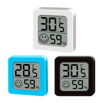 QIDINA 不佔位表情提示迷你溫濕度計