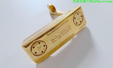 MUSASHI PUTTERS 高爾夫推桿 鍛造軟鐵整支CNC推桿 電鍍真金顏色