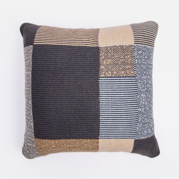 伊登針織抱枕套50x50cm 方格色塊