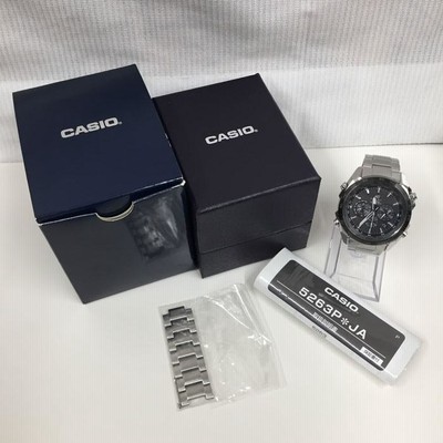 中古】カシオ エディフィス メンズ腕時計 SS 電波ソーラー