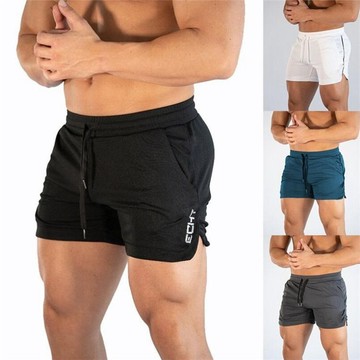 運動短褲休閒歐美潮流健身跑步三分褲訓練透氣沙灘褲一件代發運動短褲男大尺碼運動褲健身短褲男健身訓練褲